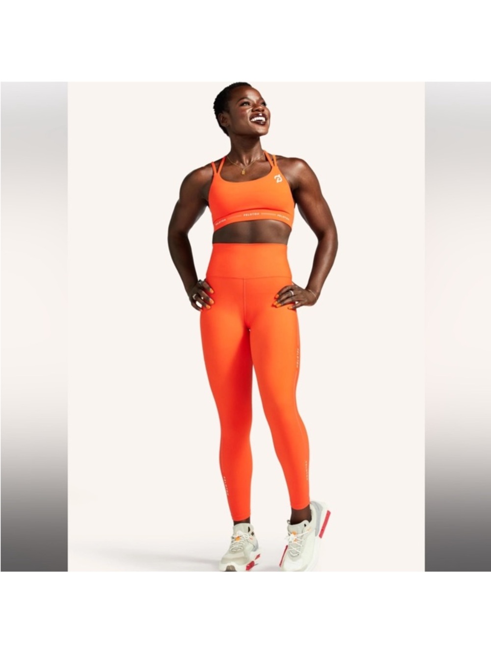 NWT Peloton Cadence Legging in Orange Size Medium - Picture 4 of 8